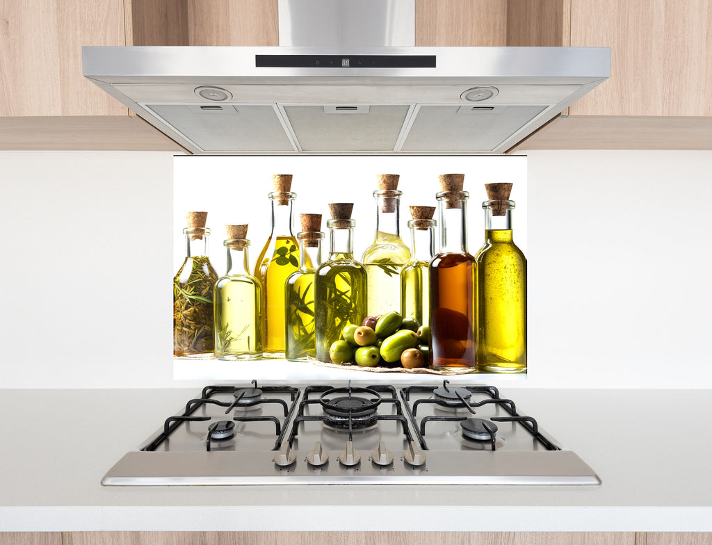 Olive Oil Glass Backsplash