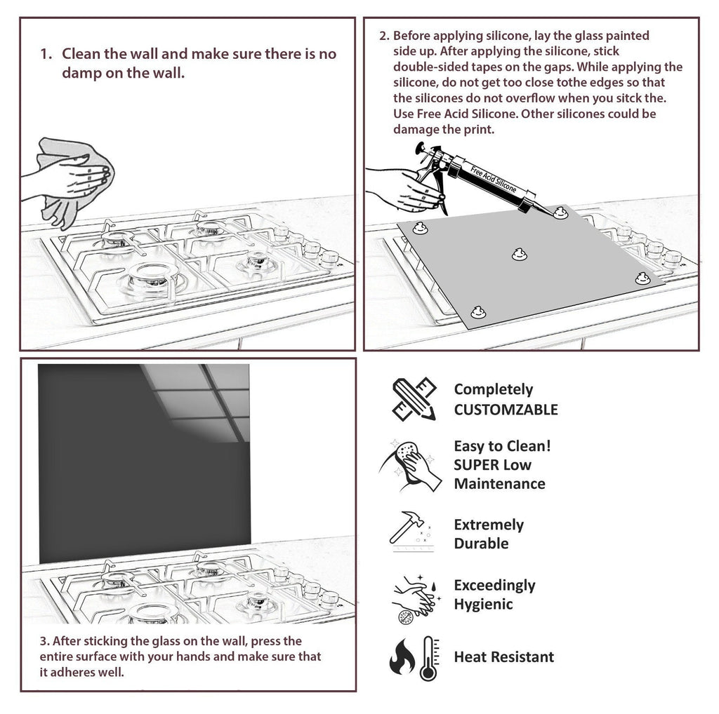 Grilled Sausage Feast – Glass Kitchen Backsplash-BacksplashArtworks