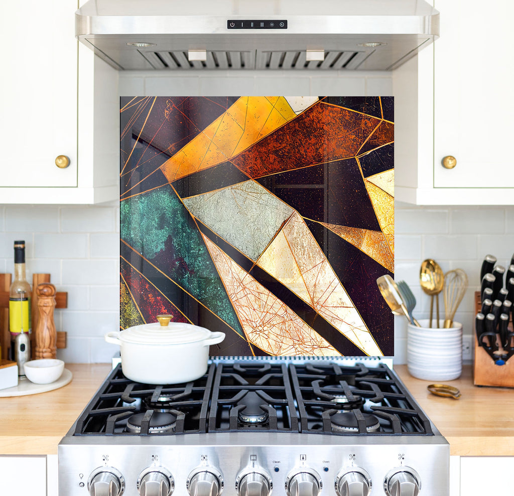 a stove top oven sitting inside of a kitchen