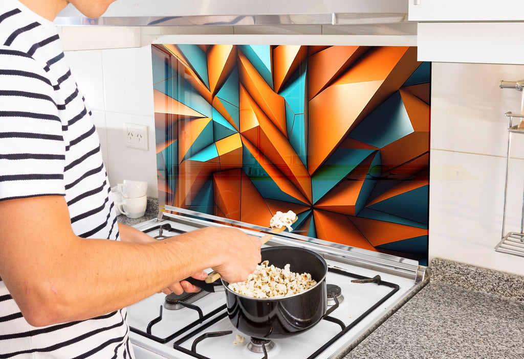 a man is cooking popcorn on the stove