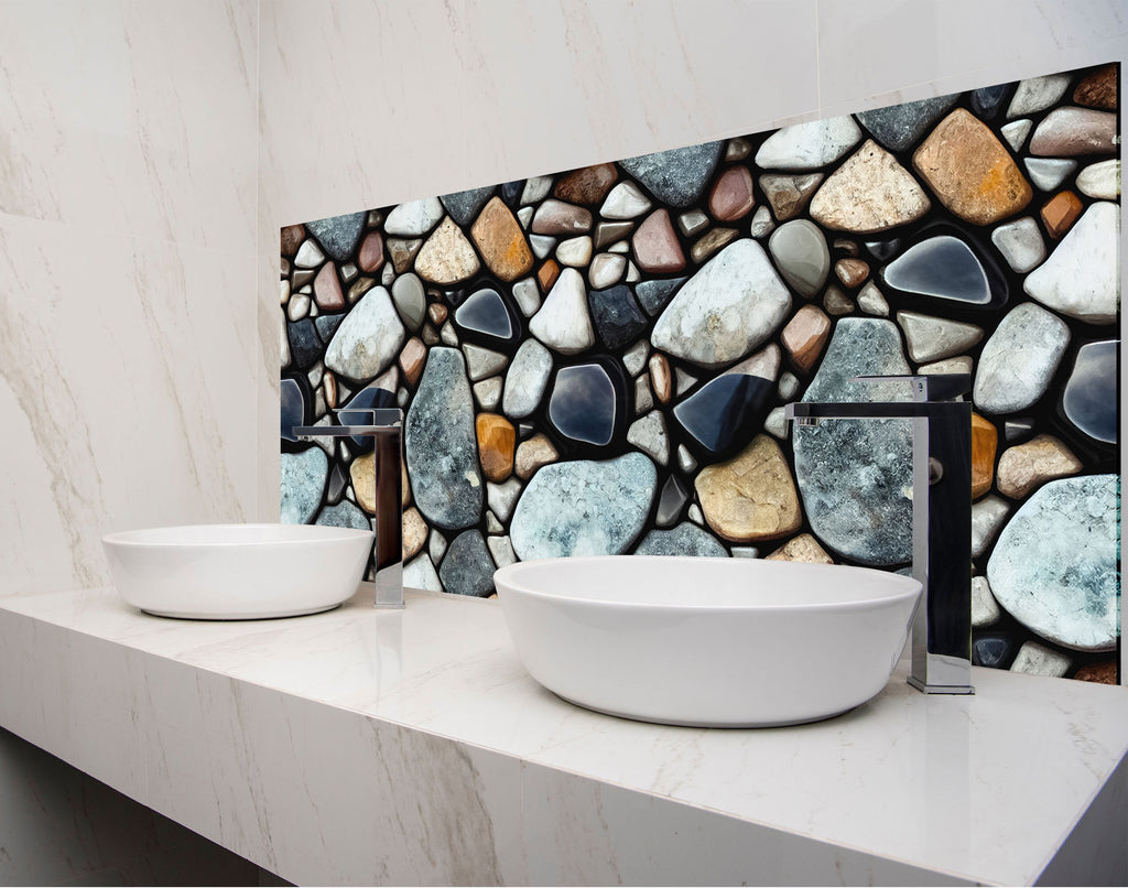 two white bowls sitting on top of a counter