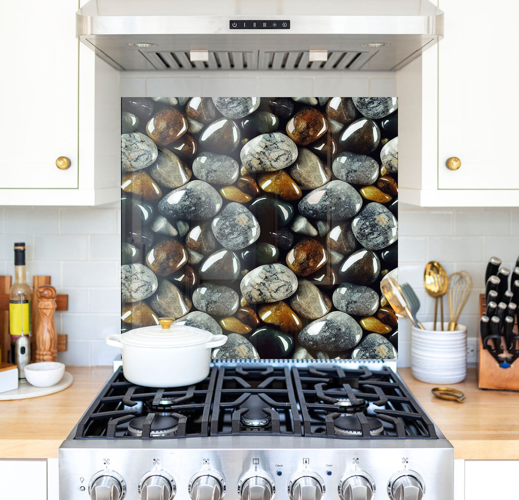 a stove top oven sitting inside of a kitchen