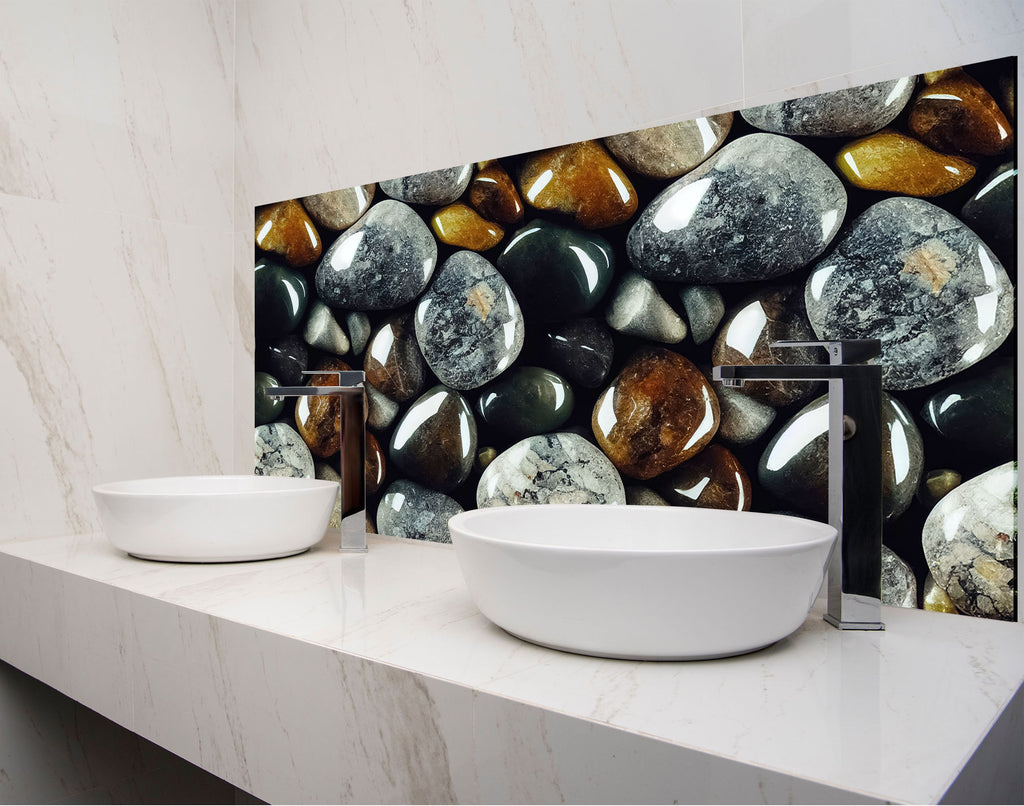 two white bowls sitting on top of a counter