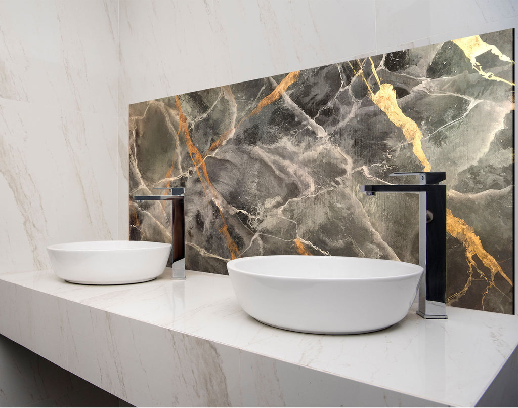 a couple of white bowls sitting on top of a counter