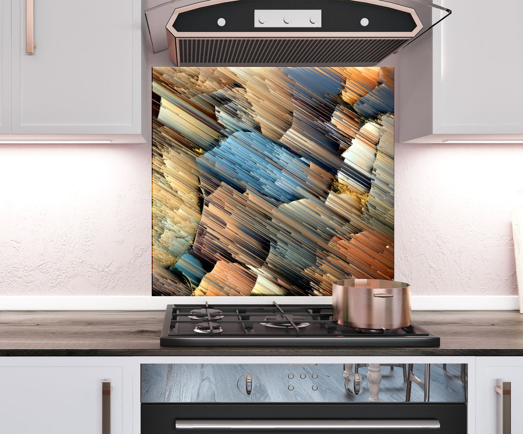 a stove top oven sitting inside of a kitchen