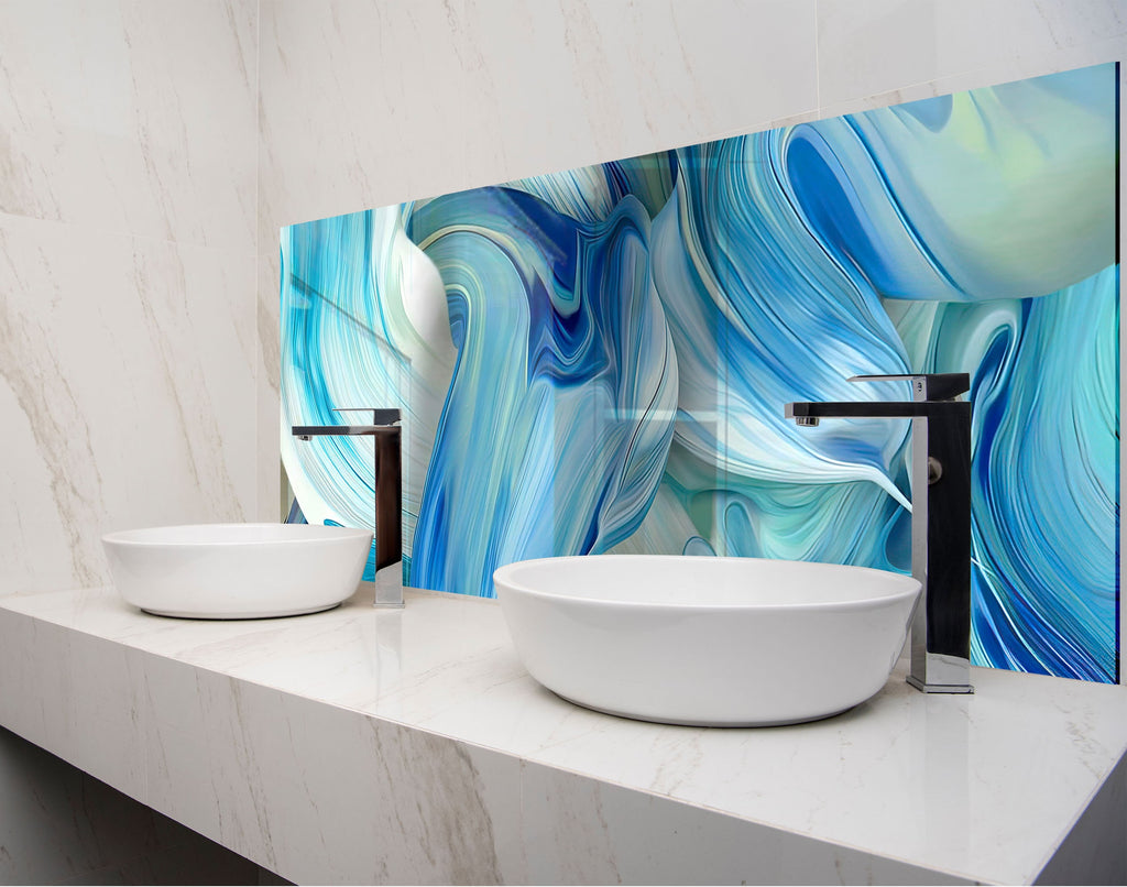 a couple of white bowls sitting on top of a counter