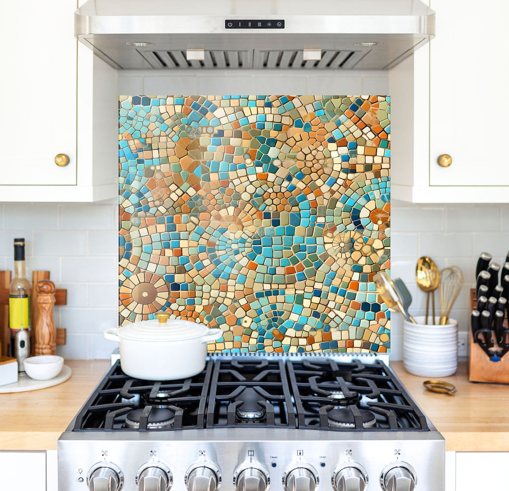 a stove top oven sitting inside of a kitchen