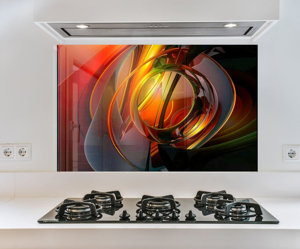 a picture of a kitchen with a stove top