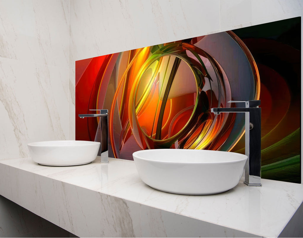 two white bowls sitting on top of a counter