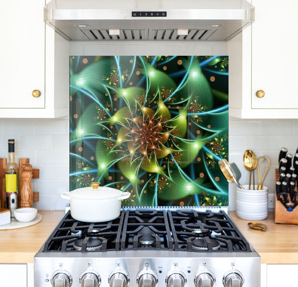 a stove top oven sitting inside of a kitchen