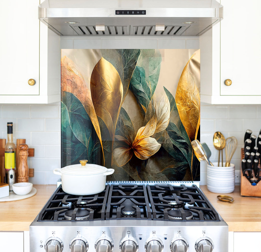 a stove top oven sitting inside of a kitchen