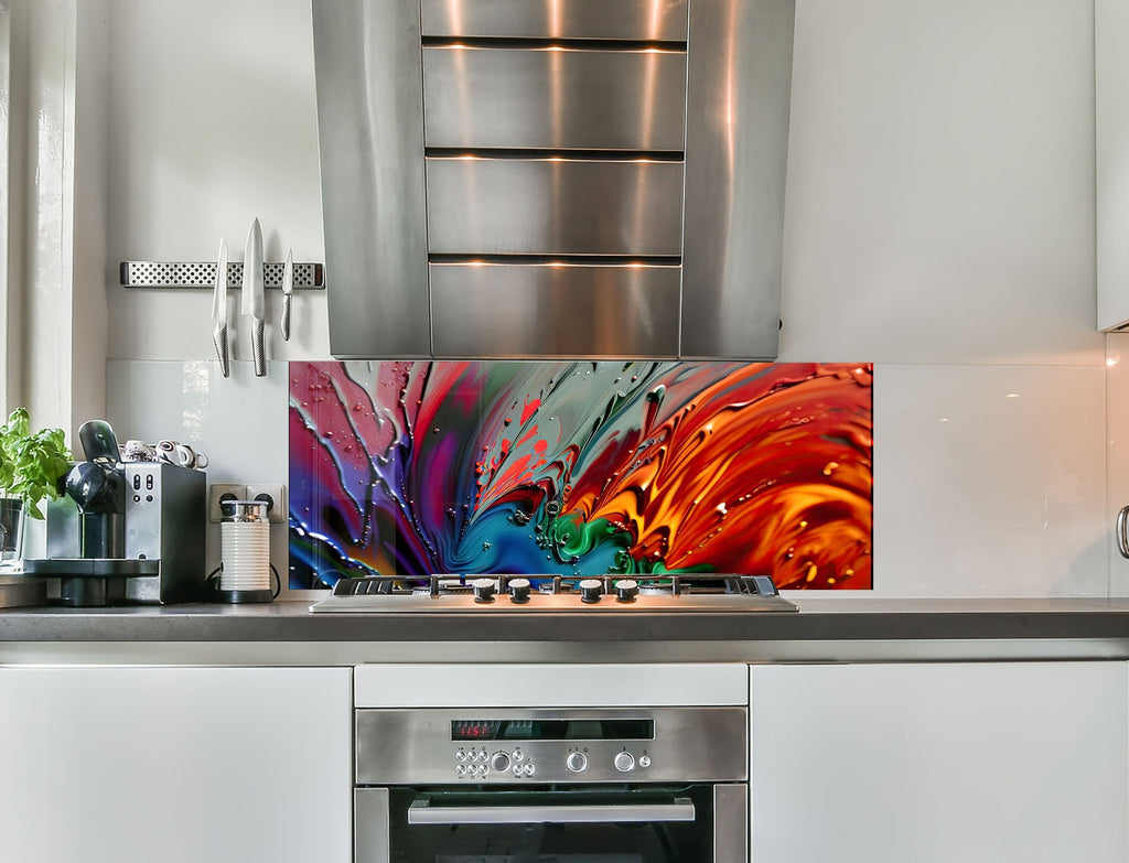 a stainless steel stove top oven sitting inside of a kitchen