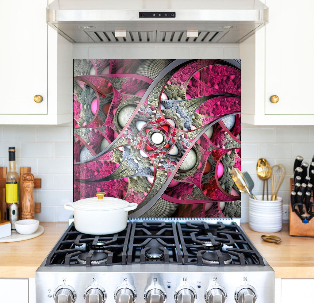 a stove top oven sitting inside of a kitchen