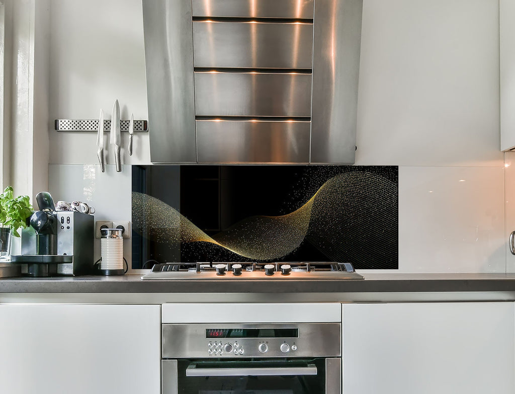 a stove top oven sitting inside of a kitchen