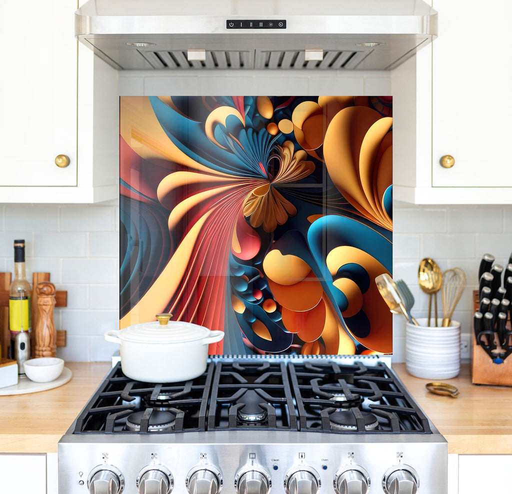 a stove top oven sitting inside of a kitchen