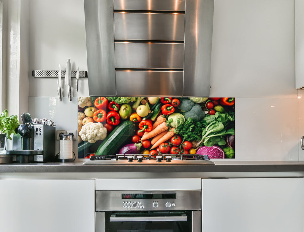 a kitchen with a stainless steel stove top oven