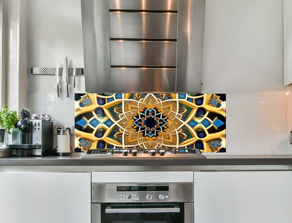 a stove top oven sitting inside of a kitchen