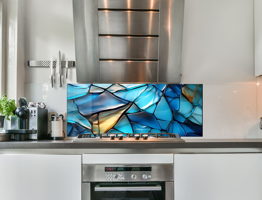 a stove top oven sitting inside of a kitchen