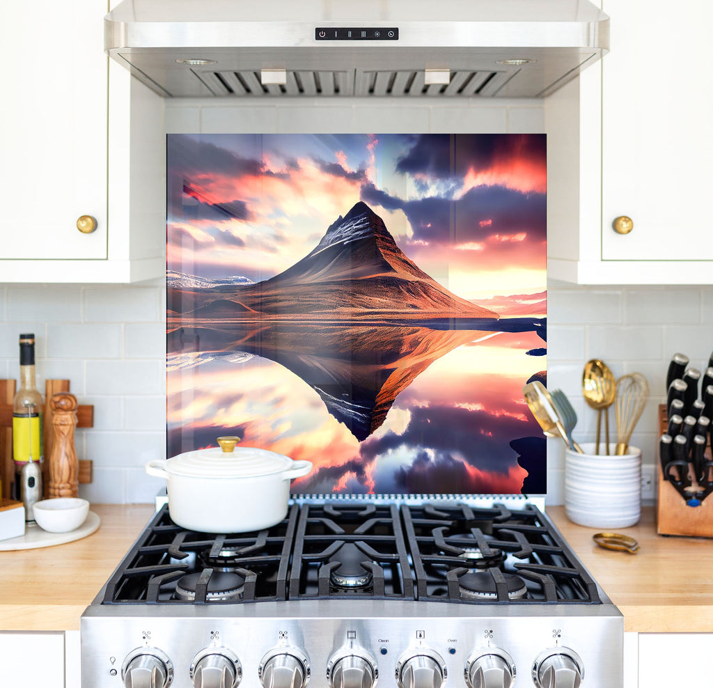 a stove top oven sitting inside of a kitchen