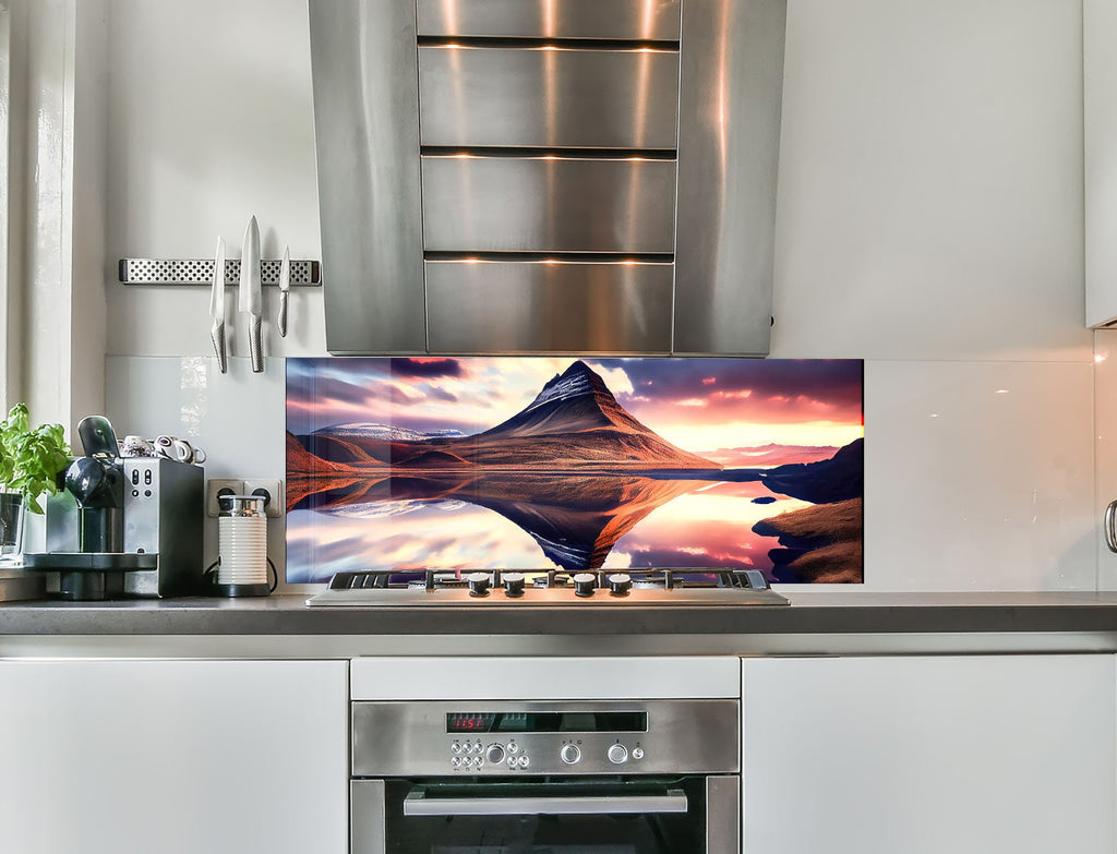 a stove top oven sitting inside of a kitchen