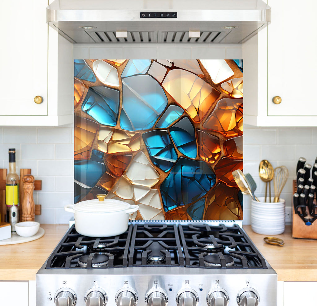 a stove top oven sitting inside of a kitchen