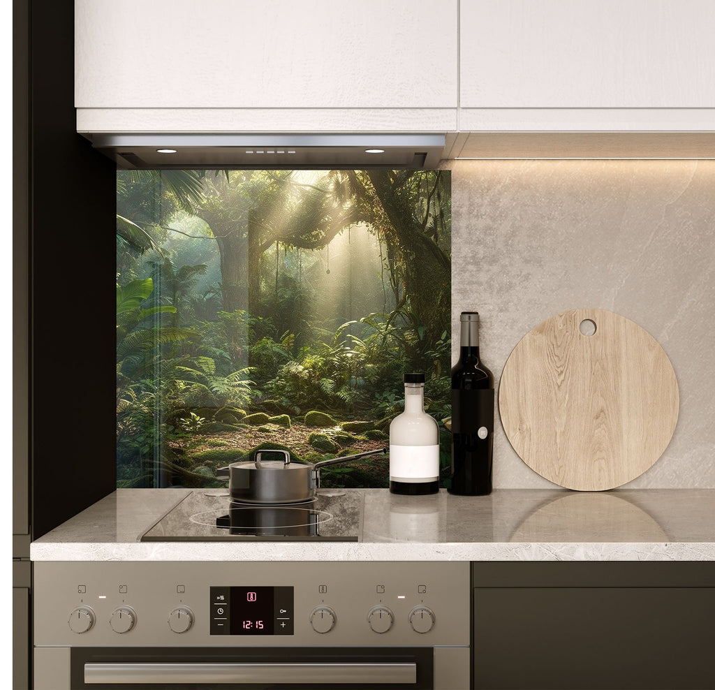 a stove top oven sitting inside of a kitchen