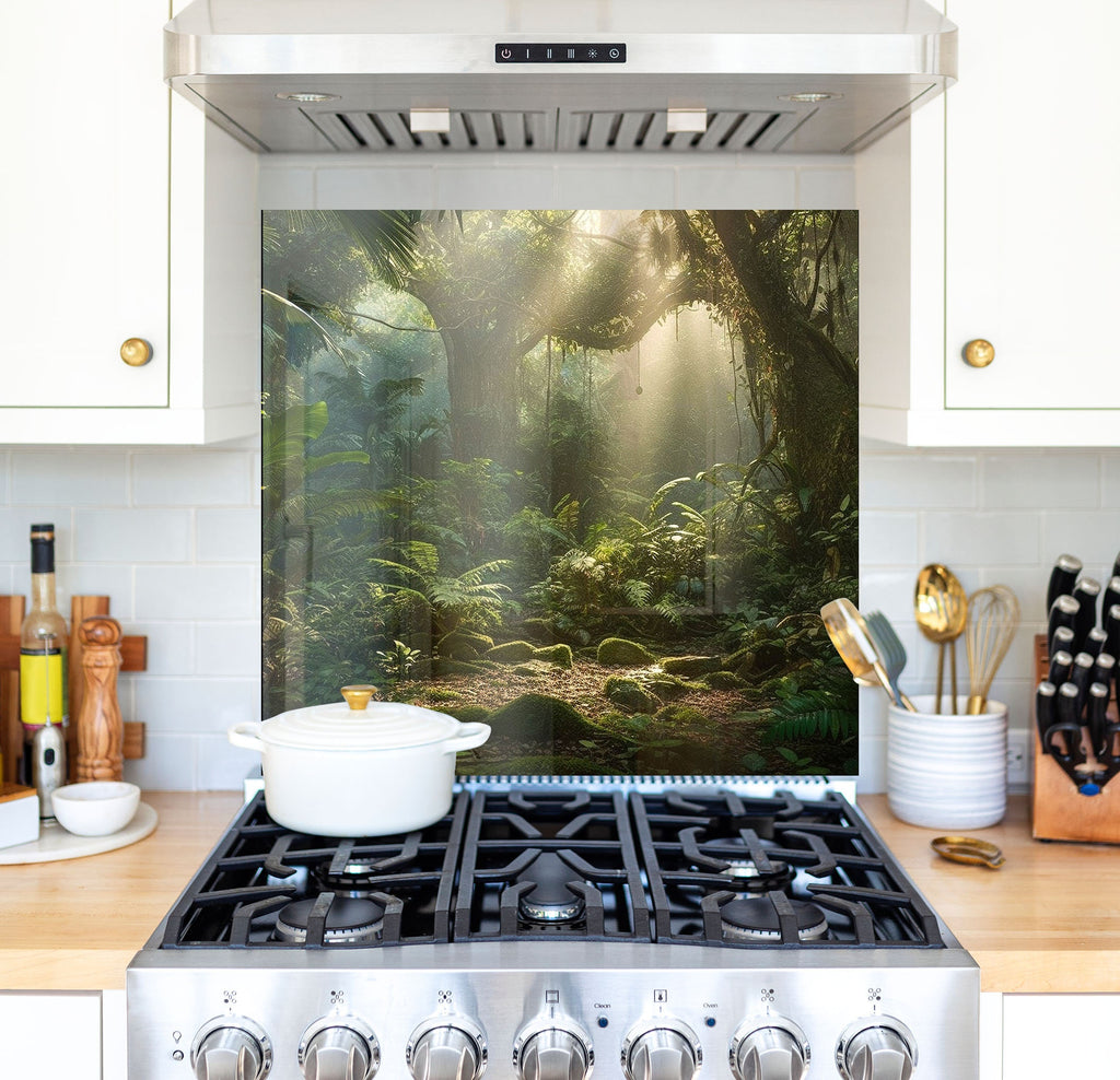 a stove top oven sitting inside of a kitchen