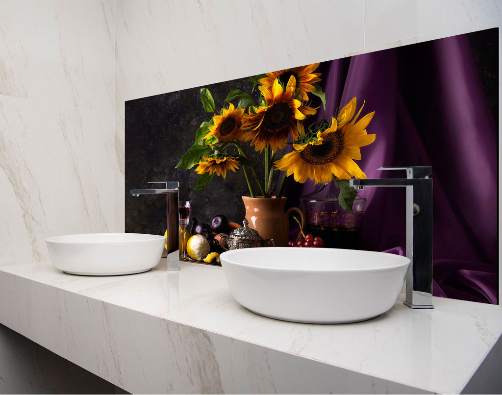 a couple of white bowls sitting on top of a counter