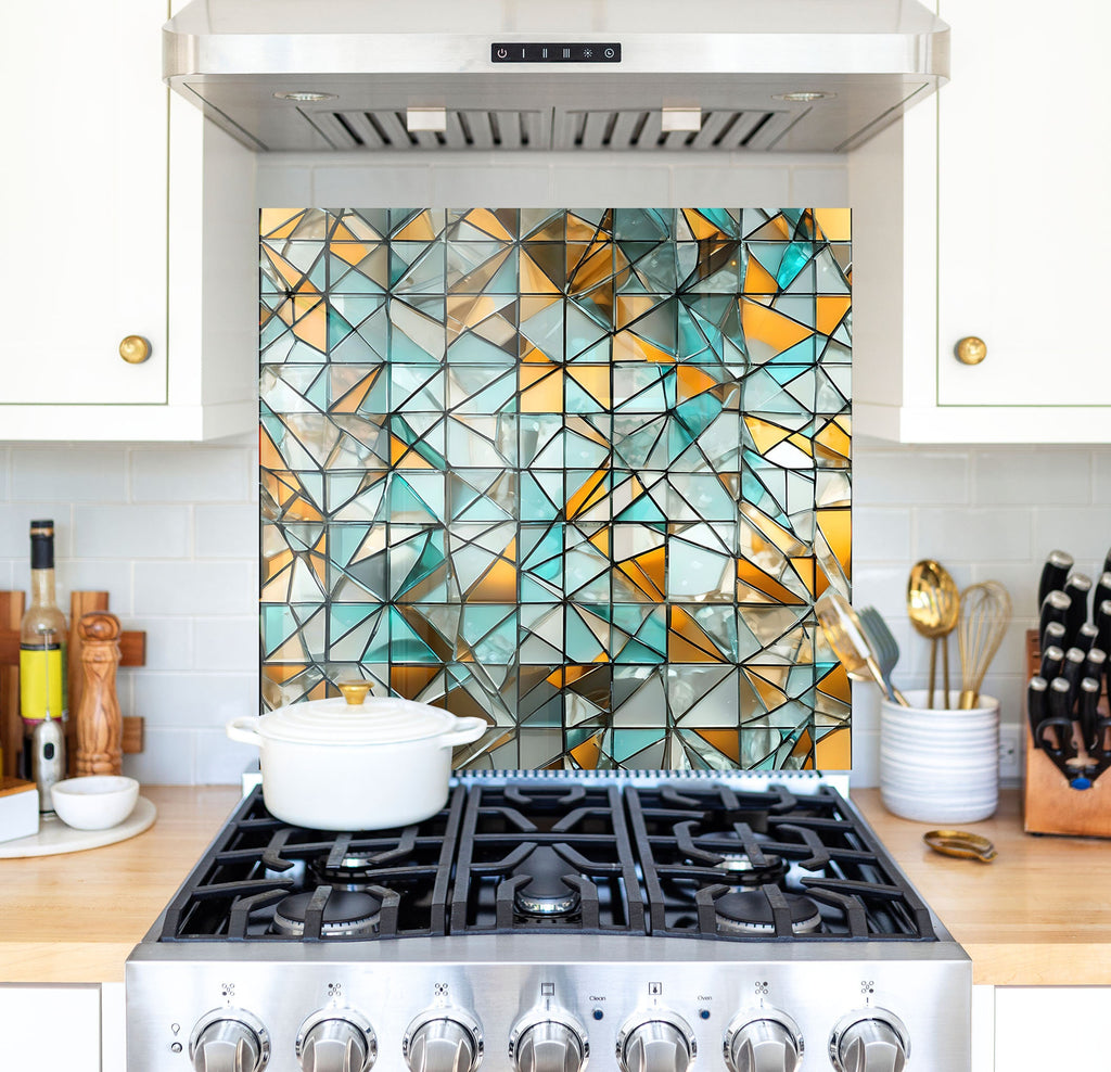 a stove top oven sitting inside of a kitchen