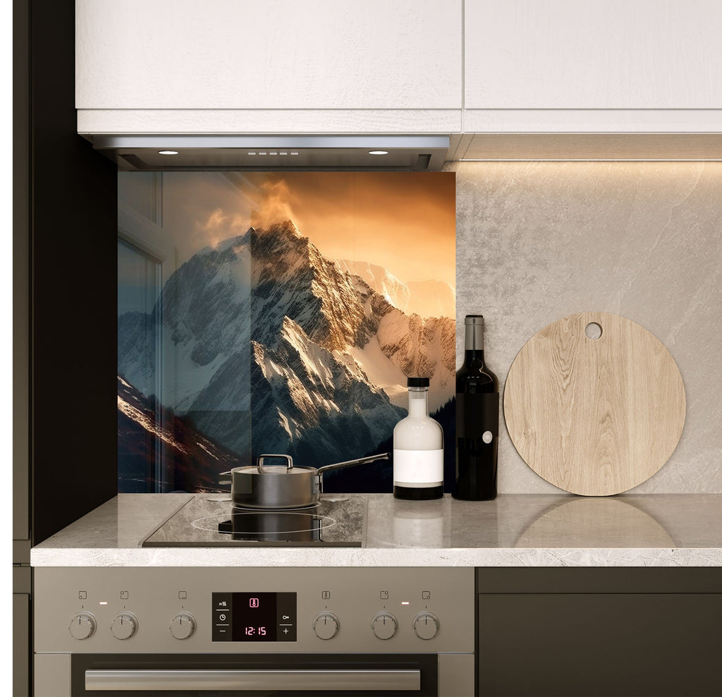 a stove top oven sitting inside of a kitchen