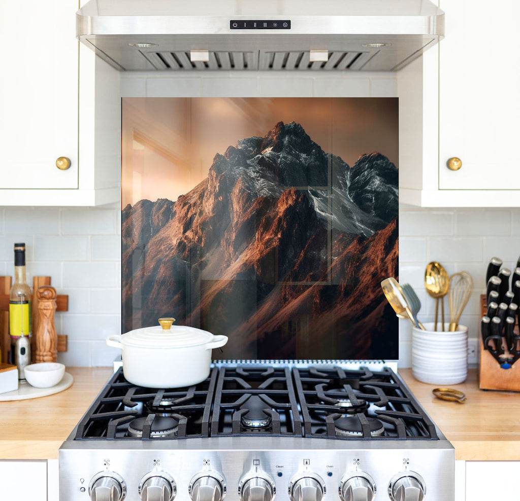 a stove top oven sitting inside of a kitchen