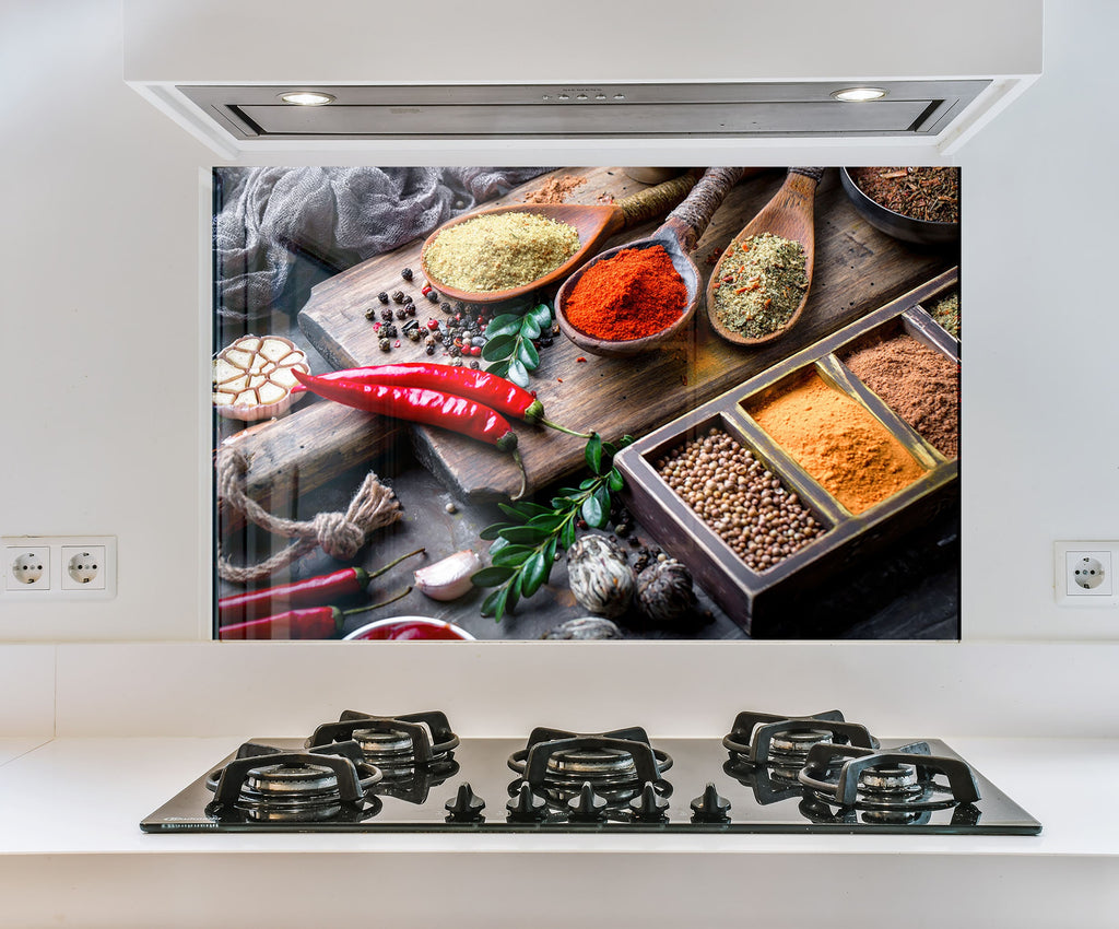 a picture of spices and spices on a stove