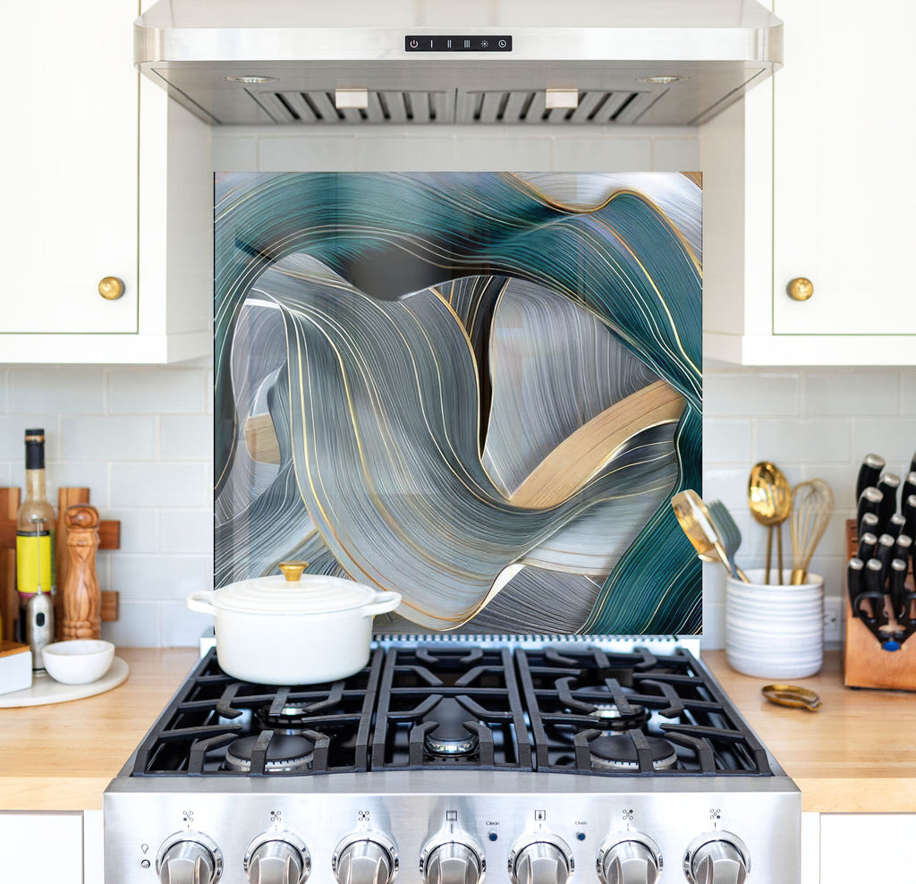 a stove top oven sitting inside of a kitchen