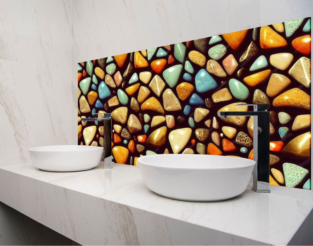 two white bowls sitting on top of a counter