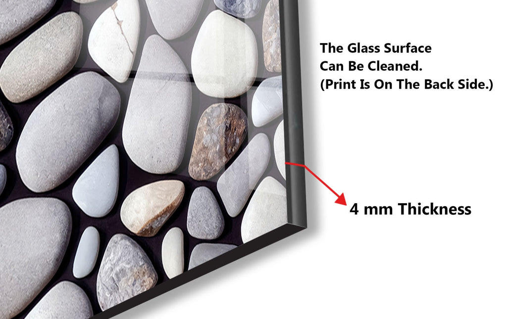 a picture frame with a picture of rocks on it