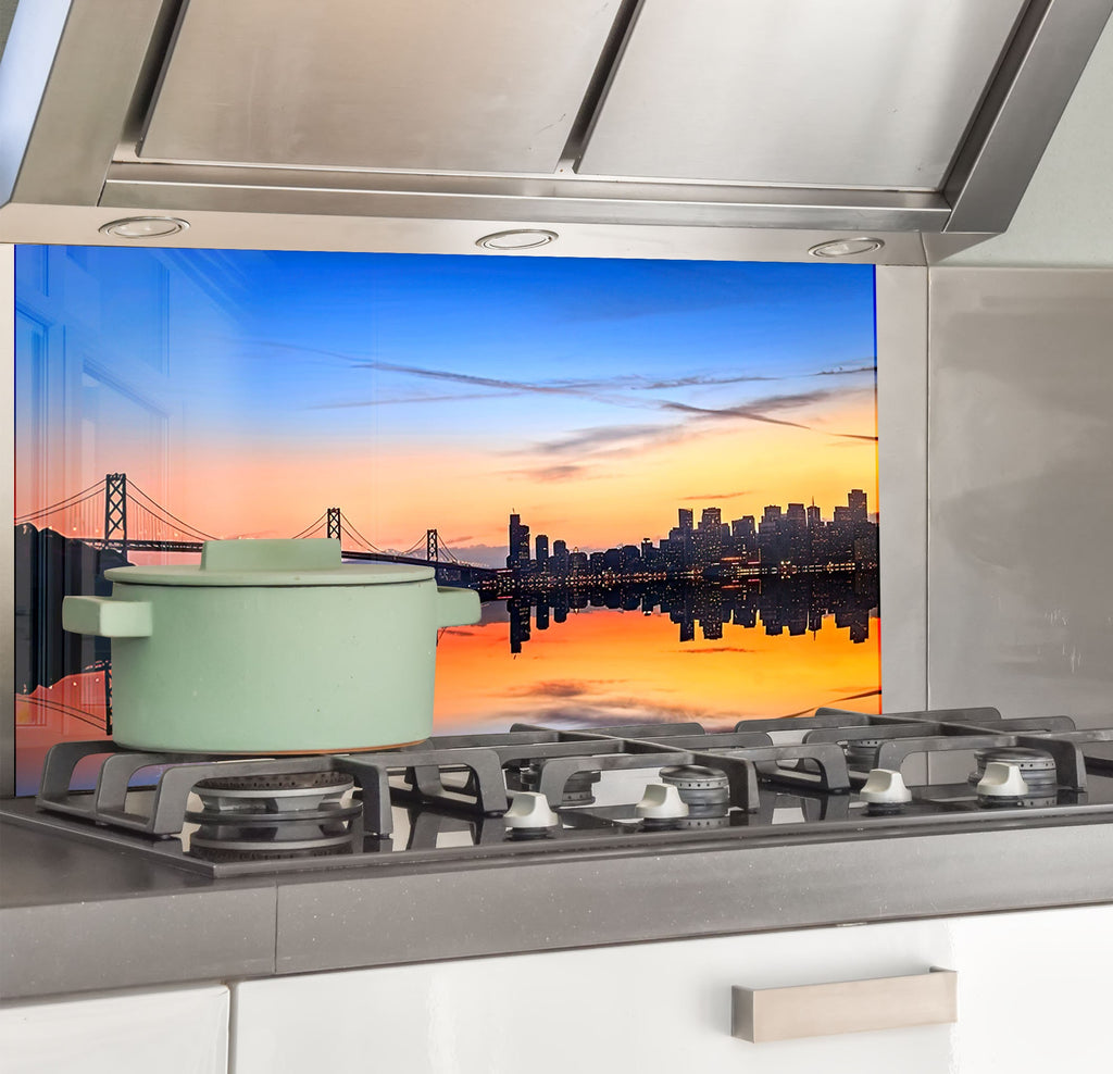 a stove top with a pot on top of it