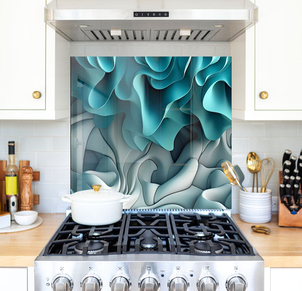 a stove top oven sitting inside of a kitchen