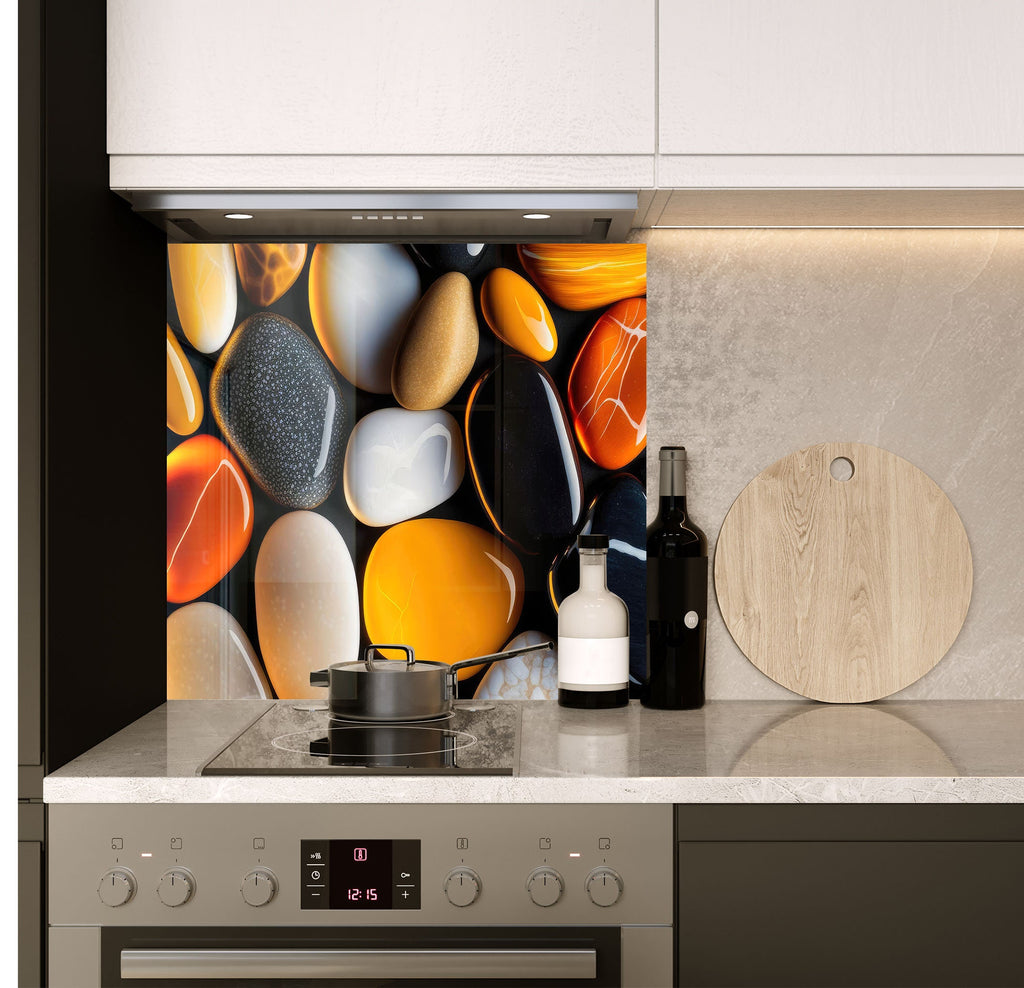 a stove top oven sitting inside of a kitchen