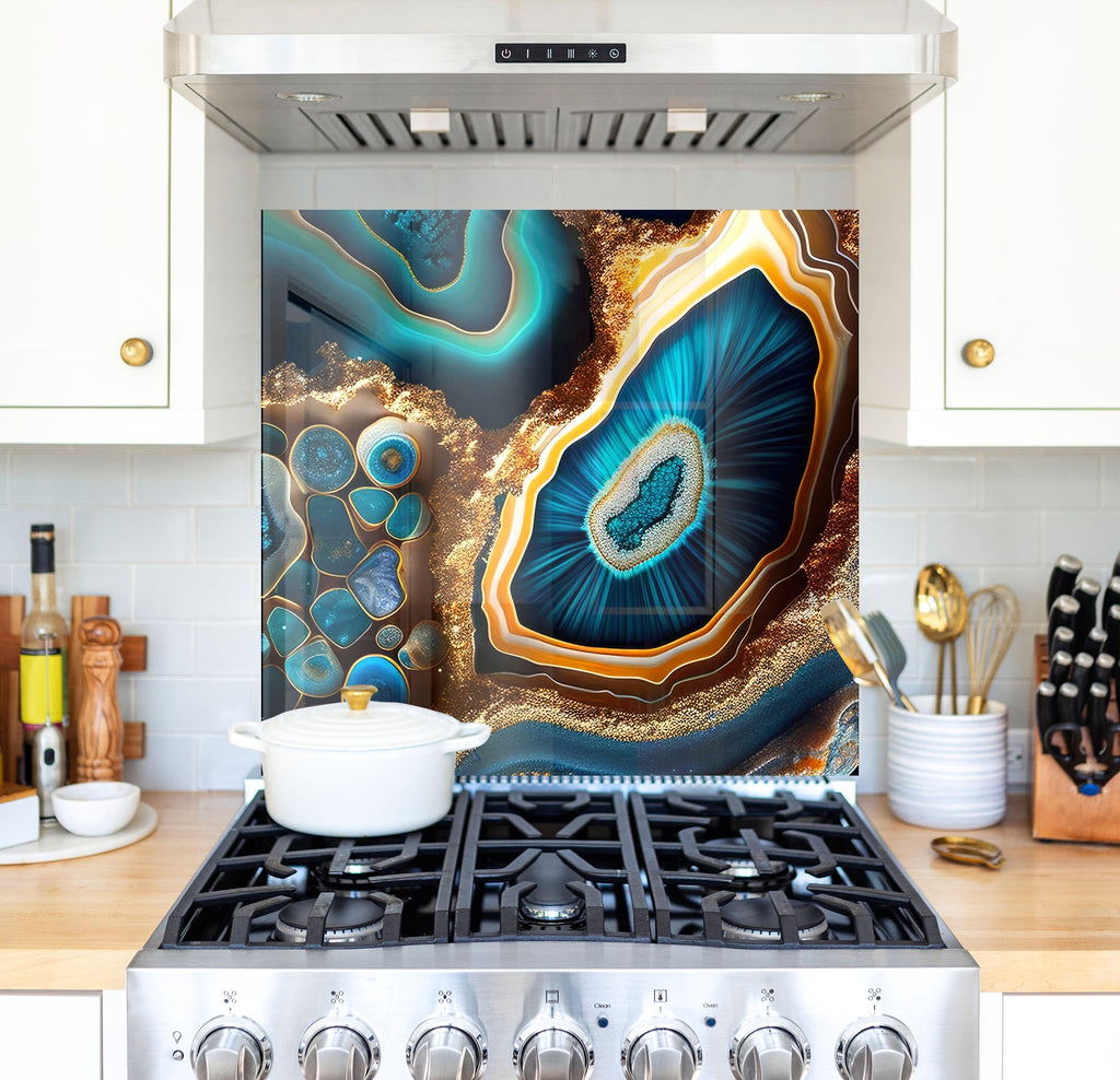 a stove top oven sitting inside of a kitchen