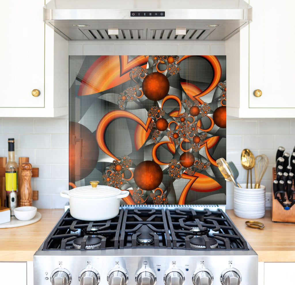 a stove top oven sitting inside of a kitchen