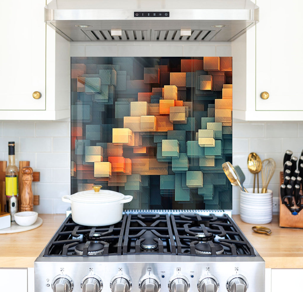 a stove top oven sitting inside of a kitchen