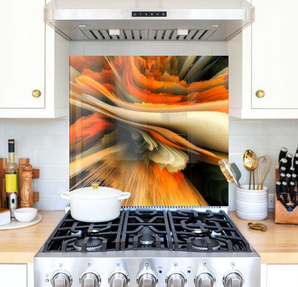 a stove top oven sitting inside of a kitchen