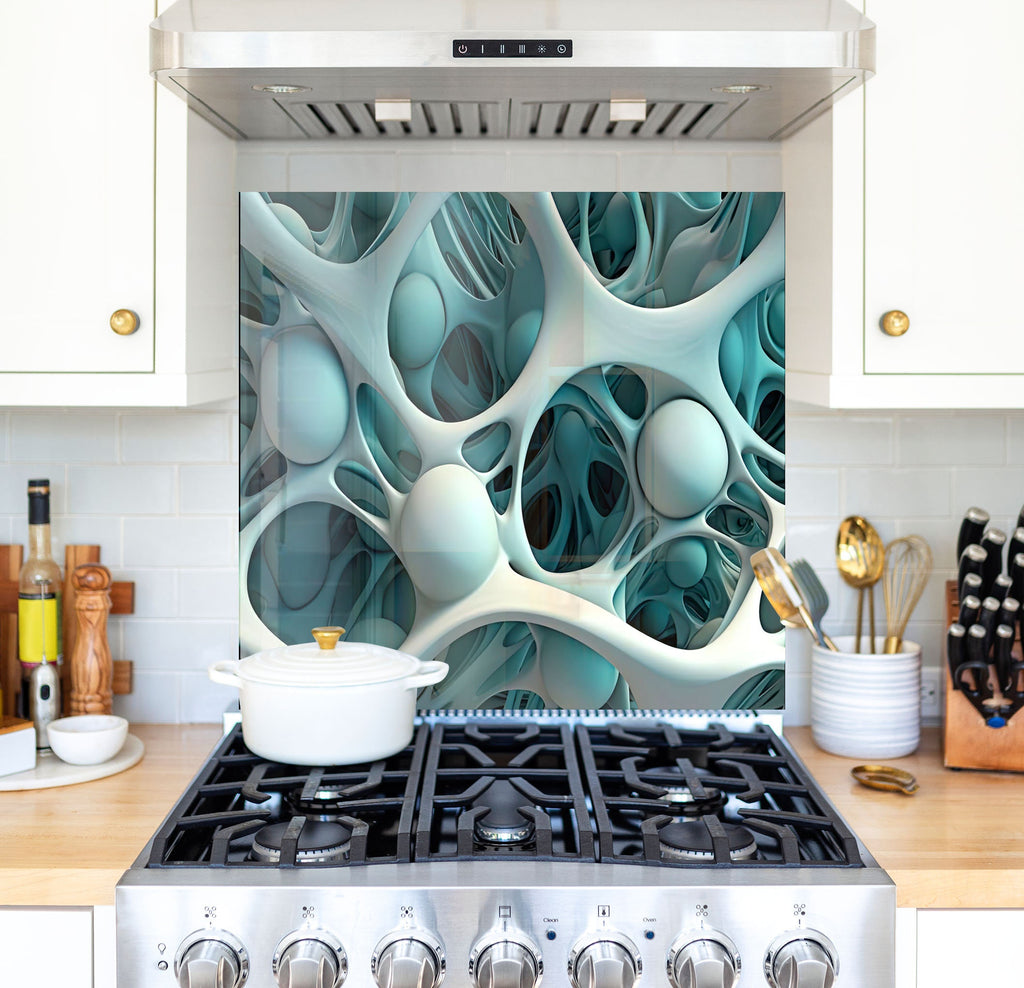 a stove top oven sitting inside of a kitchen