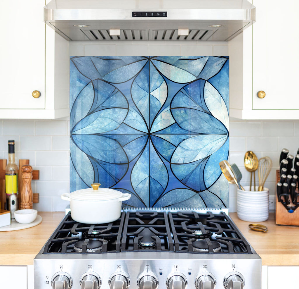 a stove top oven sitting inside of a kitchen