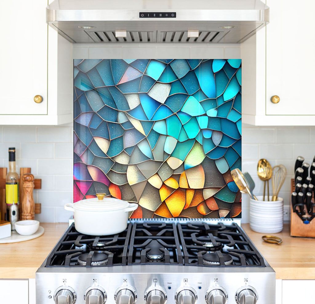 a stove top oven sitting inside of a kitchen