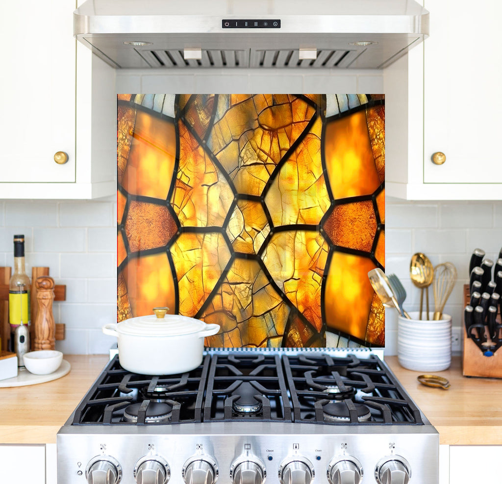 a stove top oven sitting inside of a kitchen