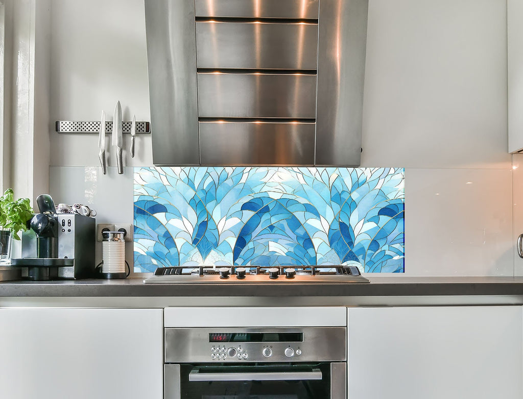 a stove top oven sitting inside of a kitchen