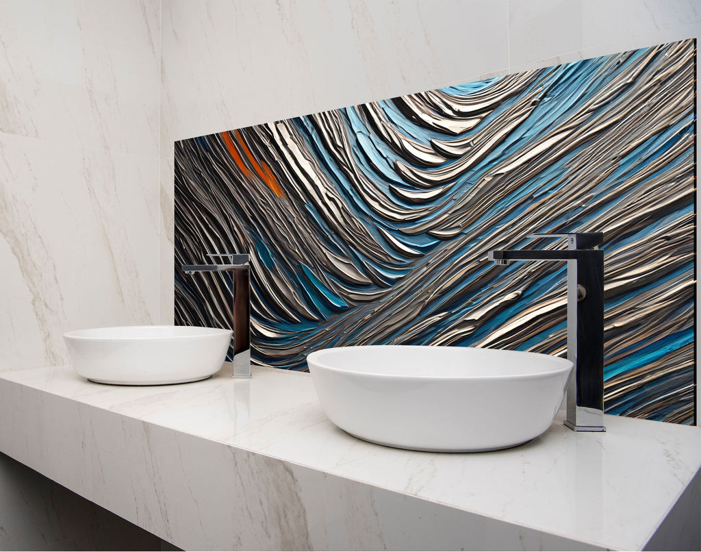 a couple of white bowls sitting on top of a counter