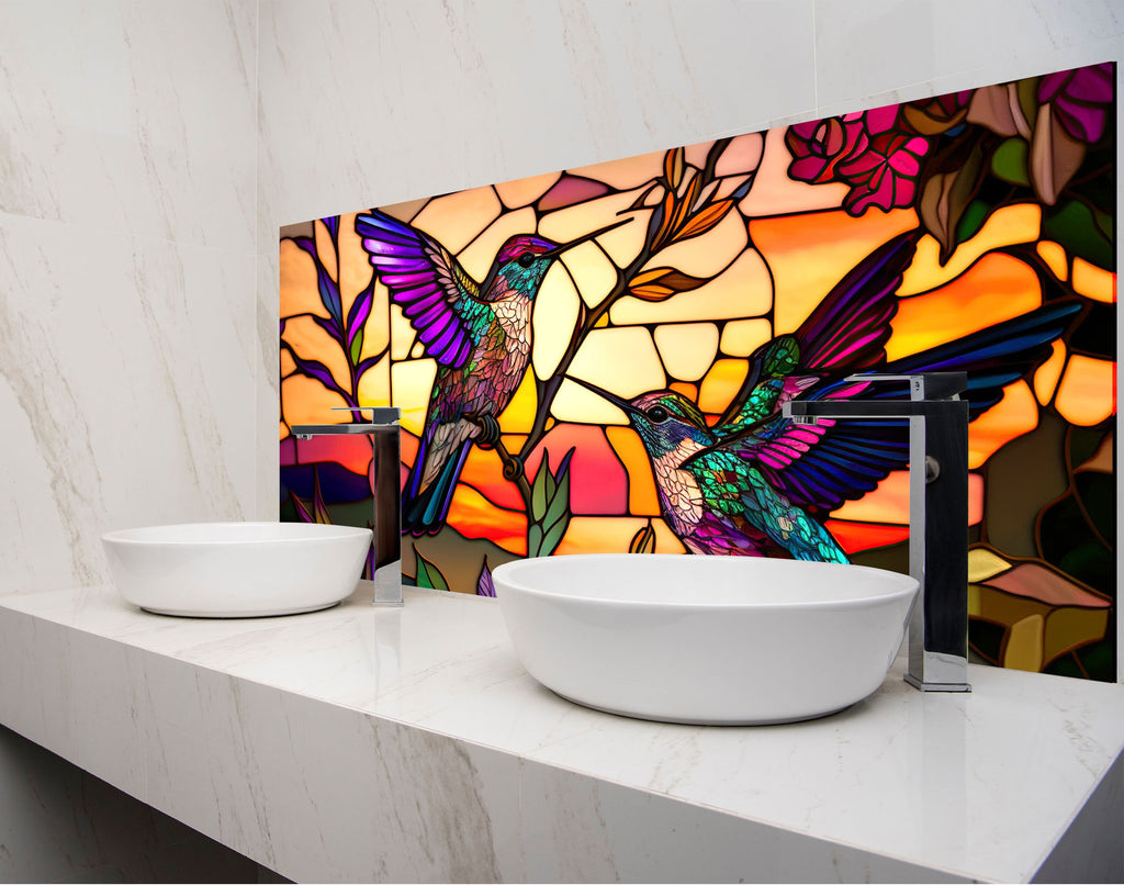 two white bowls sitting on top of a counter