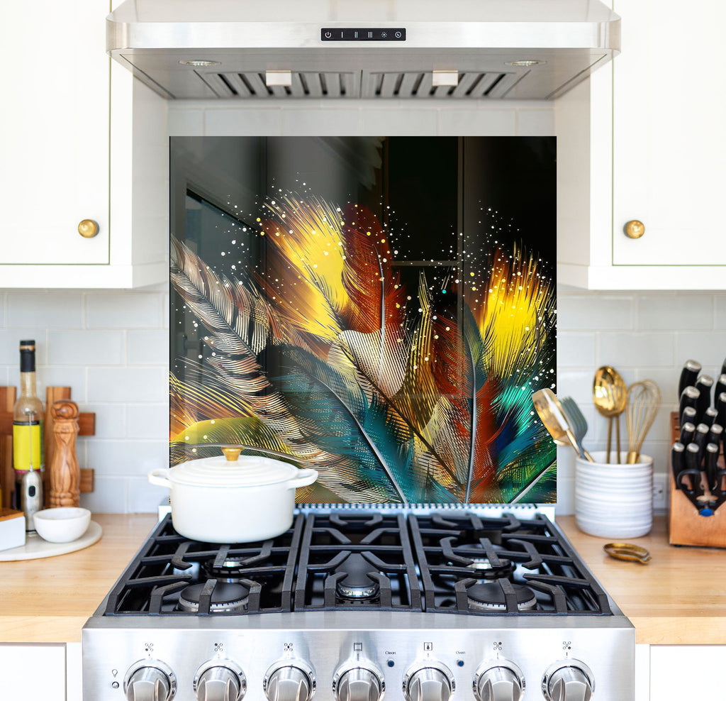 a stove top oven sitting inside of a kitchen